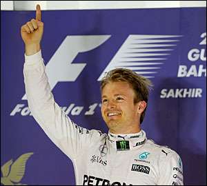Nico Rosberg bate concorrência no GP do Bahrein