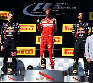Vettel leva Ferrari ao triunfo na Hungria!