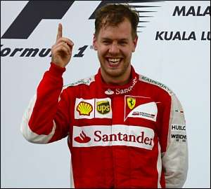 Vettel leva Ferrari à vitória em Sepang